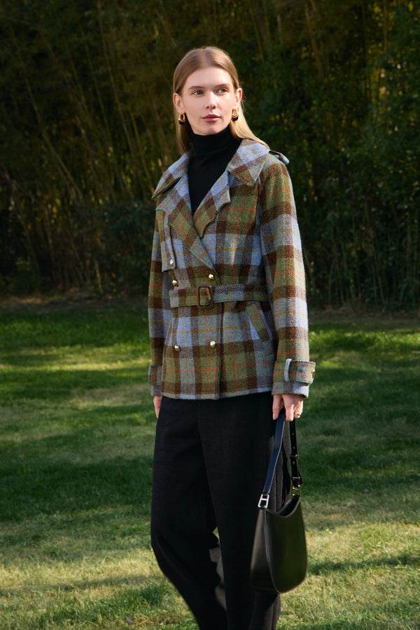 The Harris Tweed Modern Peacoat