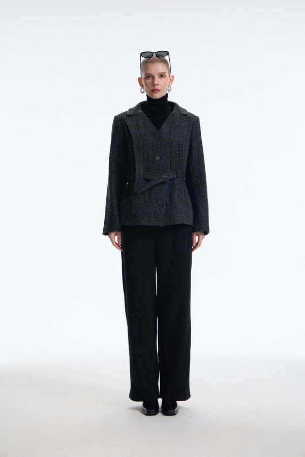 The Harris Tweed Deconstructed Plaid Jacket