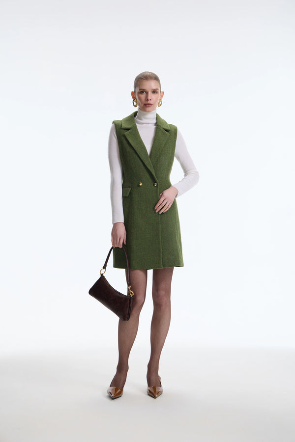 The Tailored Harris Tweed Cinched Vest