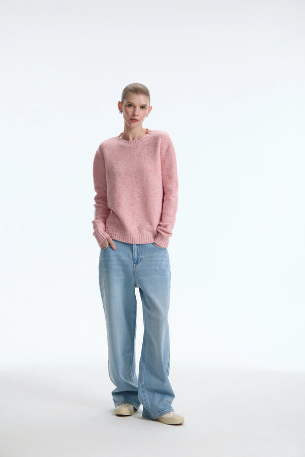 The Gilded-Speckle Cashmere Blend Sweater