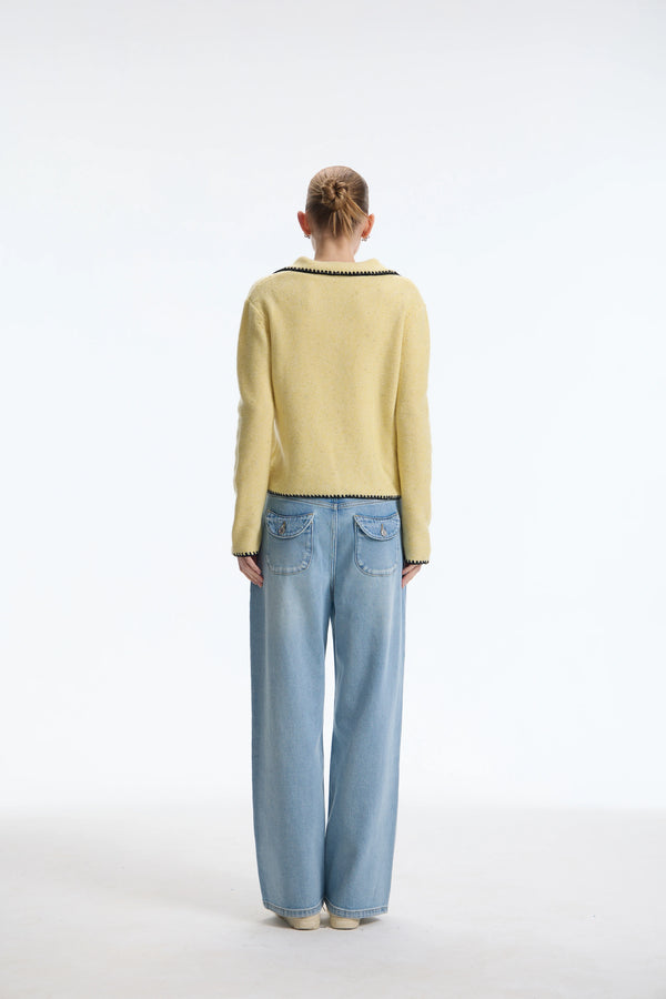 The Gilded-Speckle Cashmere Blend Cardigan