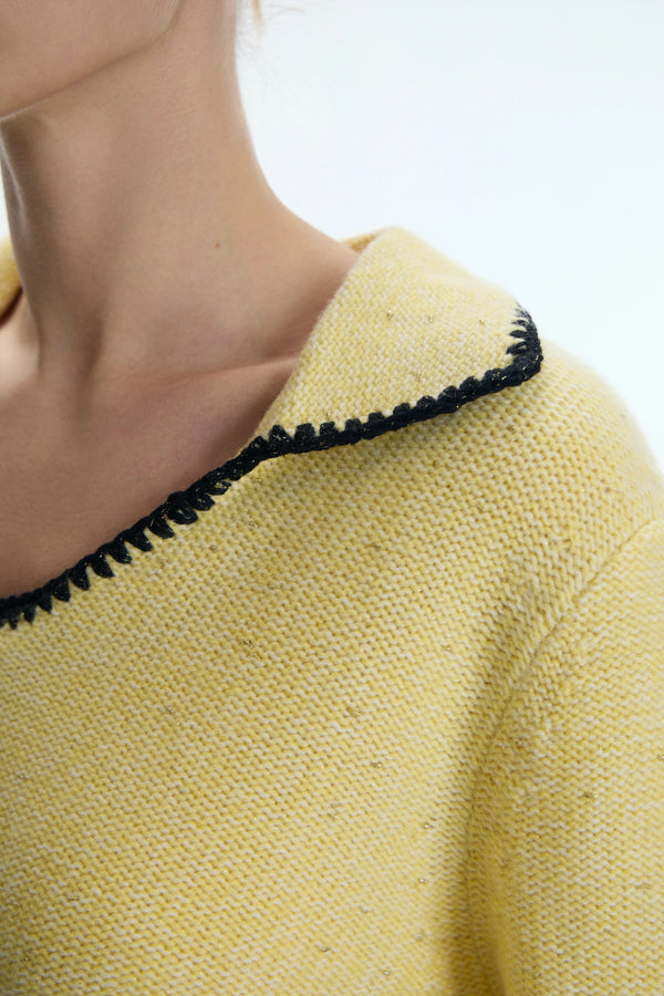 The Gilded-Speckle Cashmere Blend Cardigan