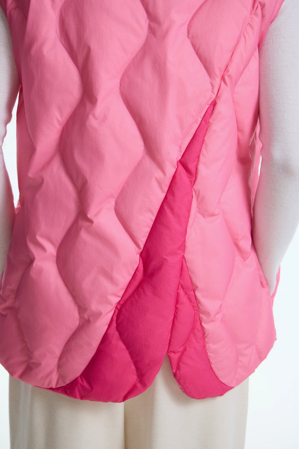 The Tulip Modular Asymmetric Down Jacket, Pink