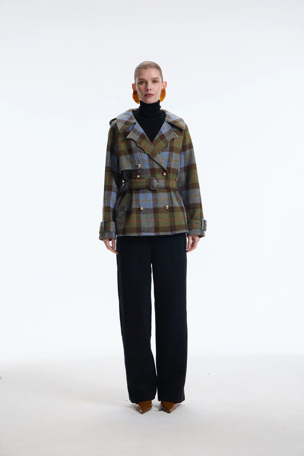 The Harris Tweed Modern Peacoat