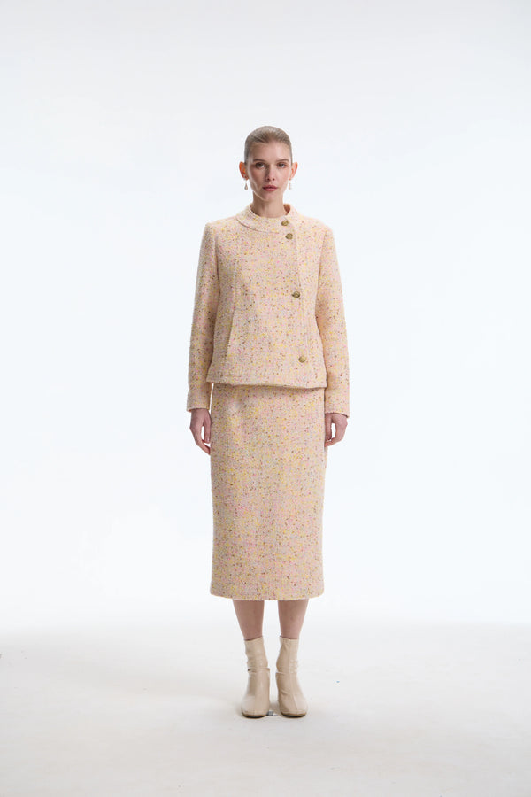 The Laurent Tweed Boxy Jacket