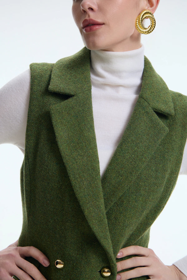 The Tailored Harris Tweed Cinched Vest
