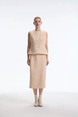 The Laurent Tweed Tailored Vest