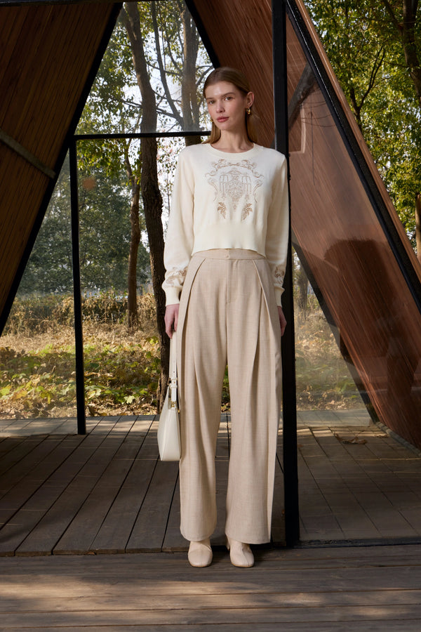 The Chang'e Lantern Merino Wool Sweater