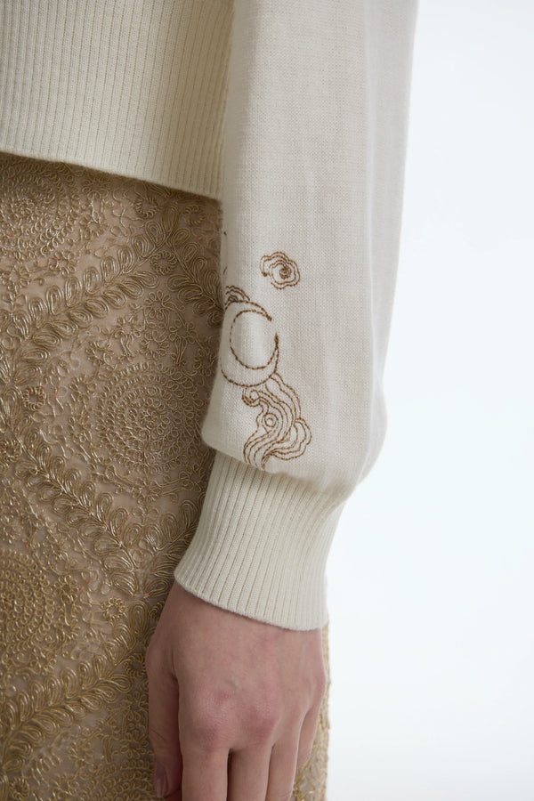 The Chang'e Lantern Merino Wool Sweater