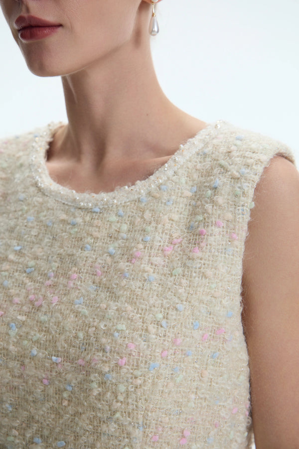 The Pearl-Edge Mohair Bouclé Dress